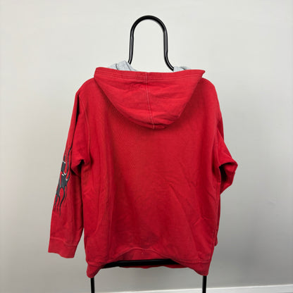 00s Nike Flame Hoodie Red XL