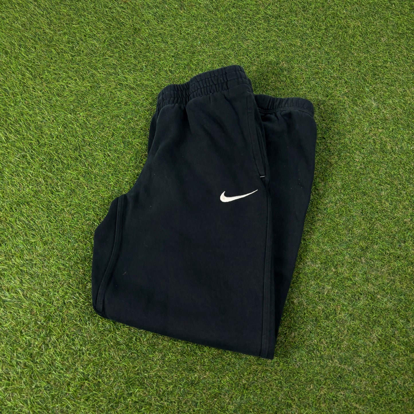 00s Nike Wide Leg Cotton Joggers Black XS
