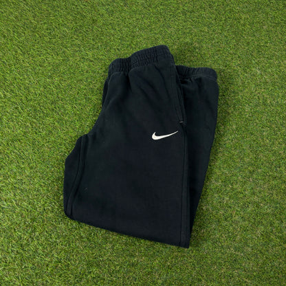 00s Nike Wide Leg Cotton Joggers Black XS