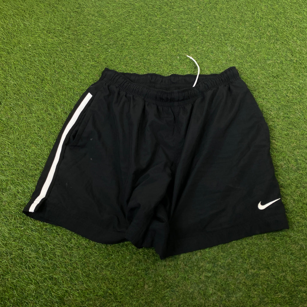 00s Nike Piping Shorts Black Large