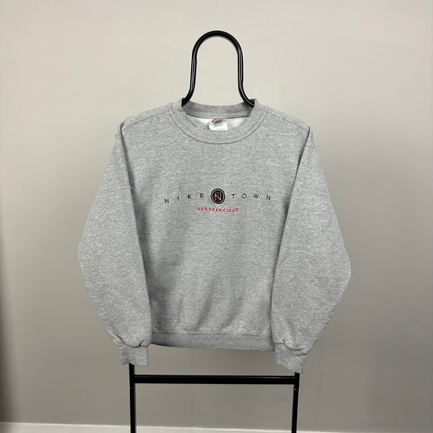 90s Nike Nike Town San Francisco Sweatshirt Grey Small