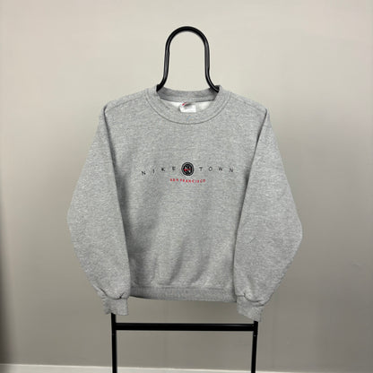 90s Nike Nike Town San Francisco Sweatshirt Grey Small