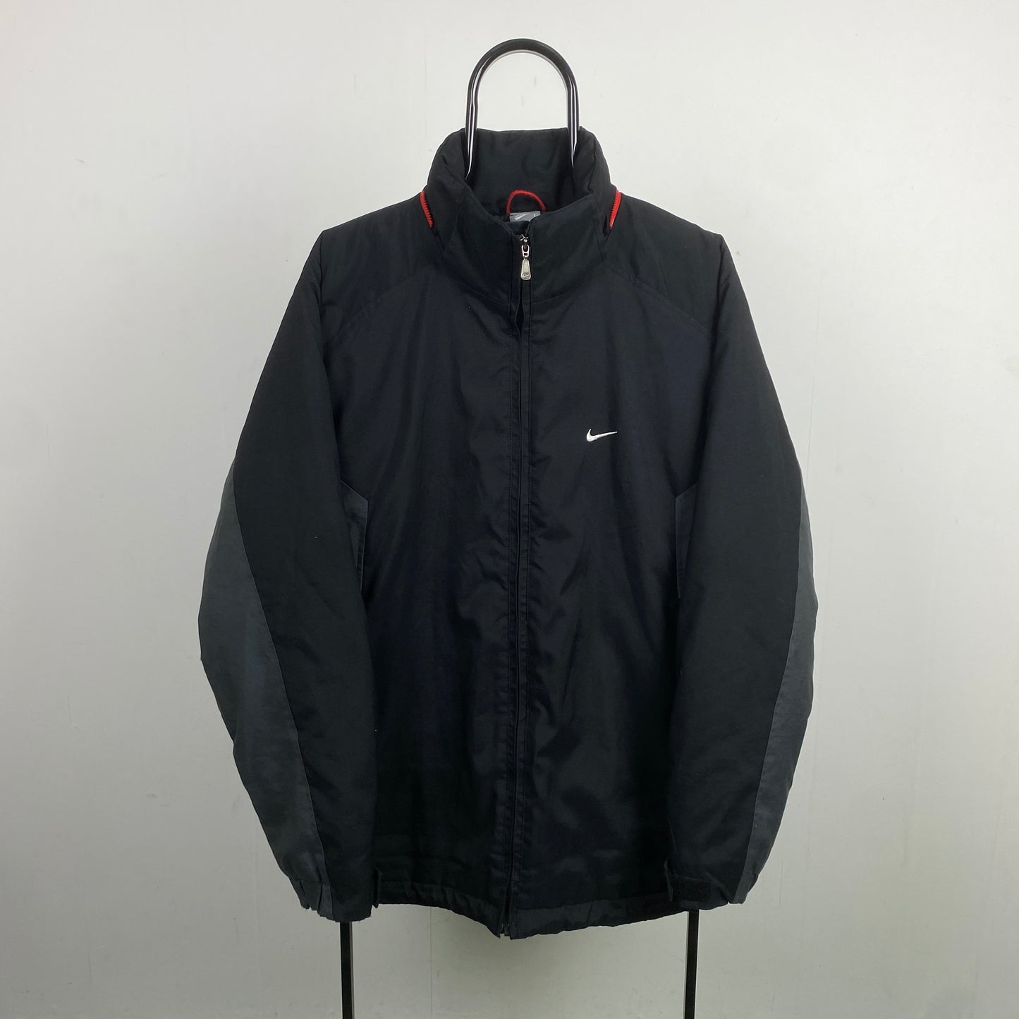 00s Nike Puffer Jacket Black Large