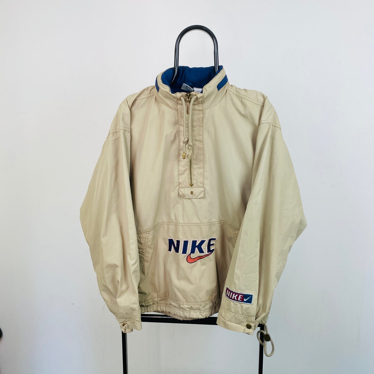 90s Nike Windbreaker Jacket Brown Small