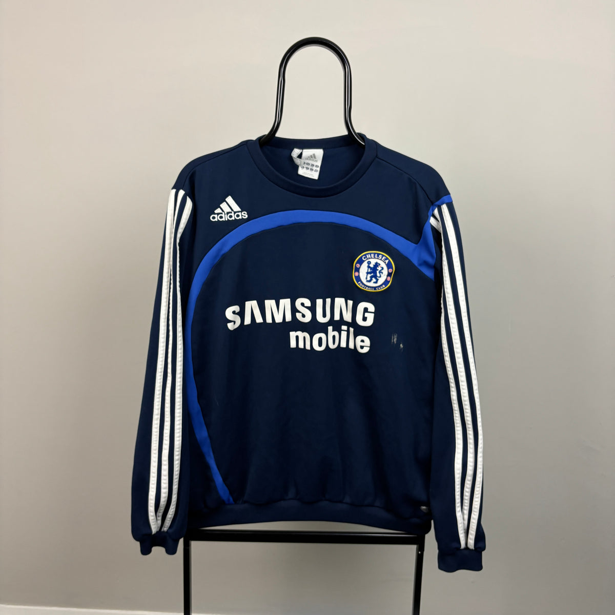 00s Adidas Chelsea Sweatshirt Blue Medium
