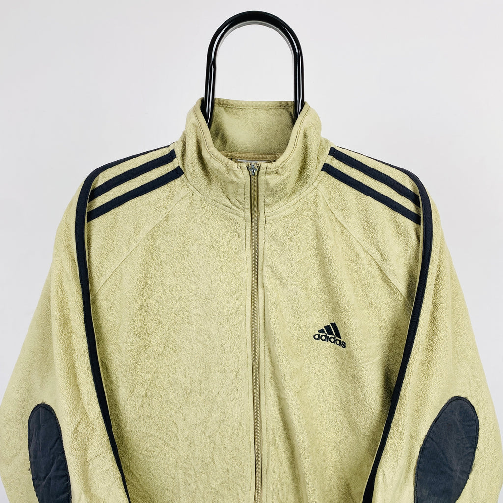 90s Adidas Fleece Sweatshirt Brown Medium
