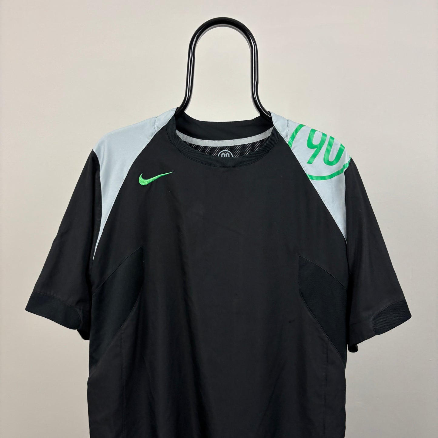 00s Nike T90 Football T-Shirt Black Large