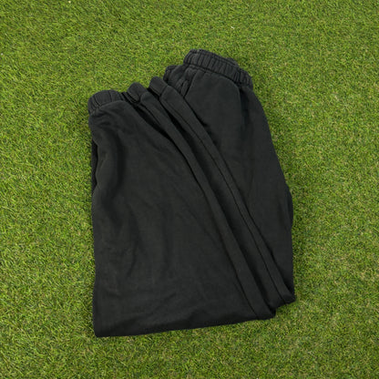 00s Nike Wide Leg Cotton Joggers Black XS