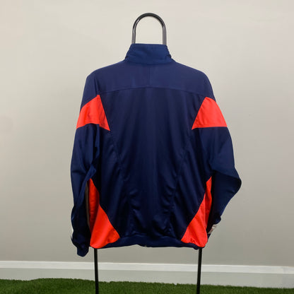 90s Nike Nylon Windbreaker Jacket Blue Large