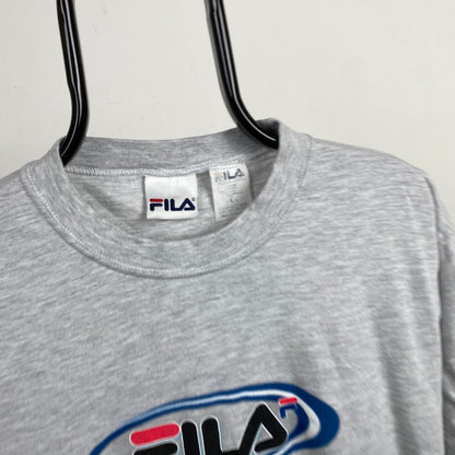 Retro Fila T-Shirt Grey Large