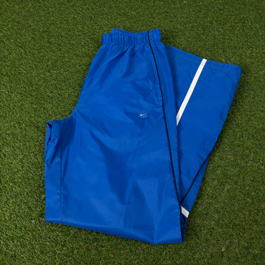 00s Nike Hex Piping Joggers Blue Small