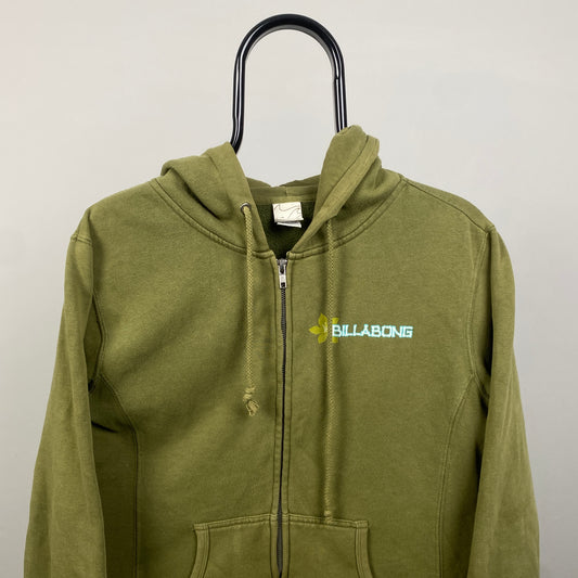 00s Billabong Zip Hoodie Green Womens Large
