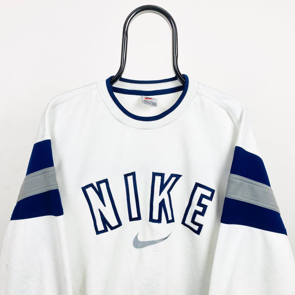 90s Nike Sweatshirt White Small