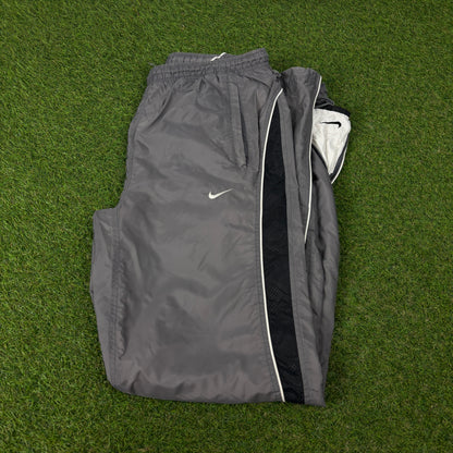 00s Nike Piping Joggers Grey Medium