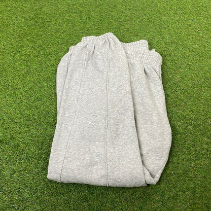 00s Nike Wide Leg Cotton Joggers Grey Small