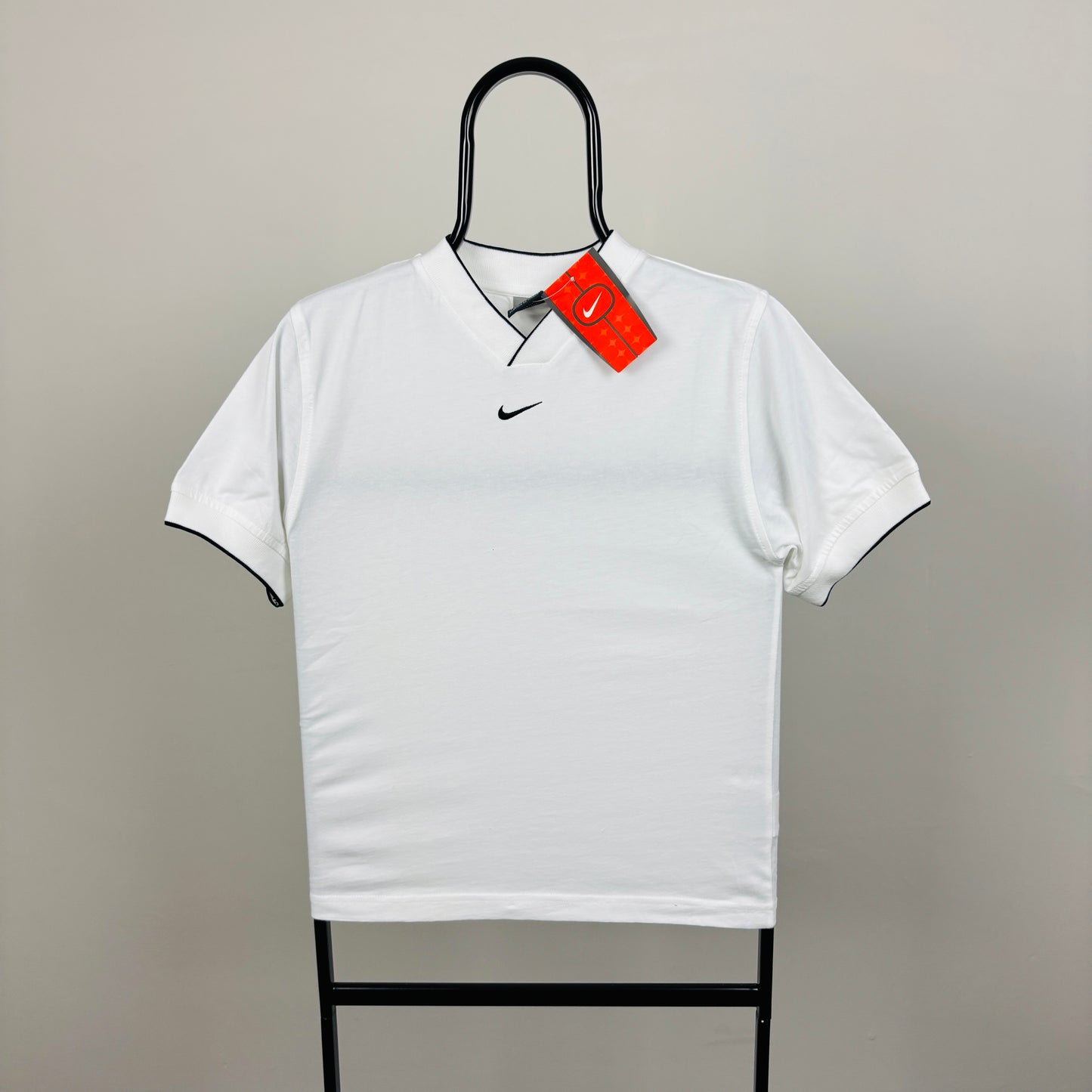 00s Nike Centre Swoosh T-Shirt White XS