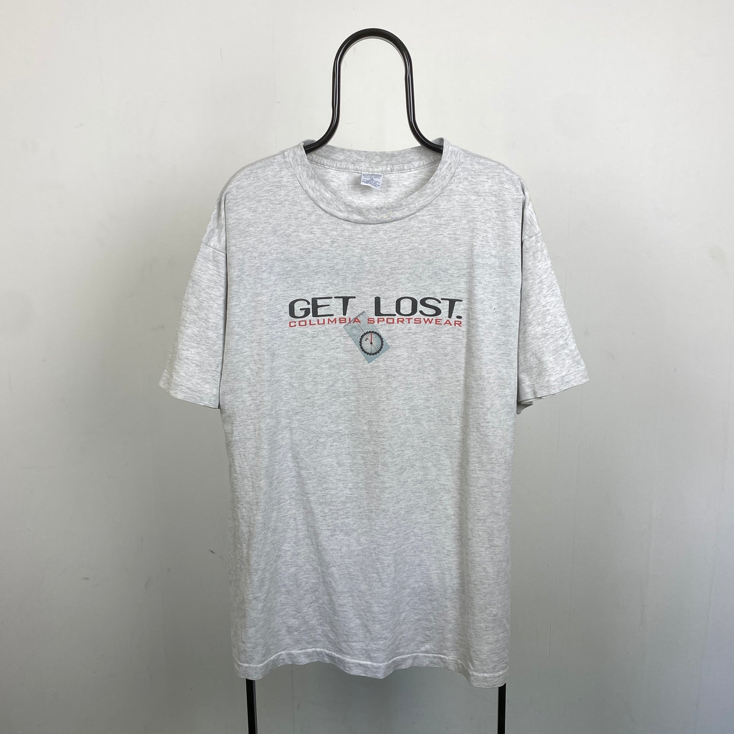 Retro Columbia Sportswear T-Shirt Grey XL