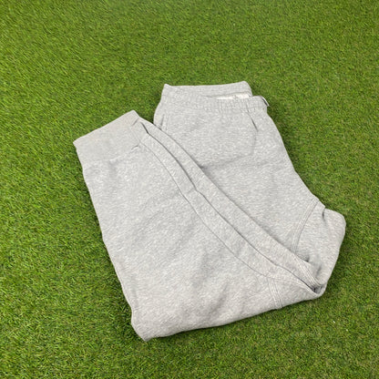 00s Nike Cotton Joggers Grey Large