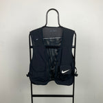 00s Nike Running Vest Gilet Jacket Black Small