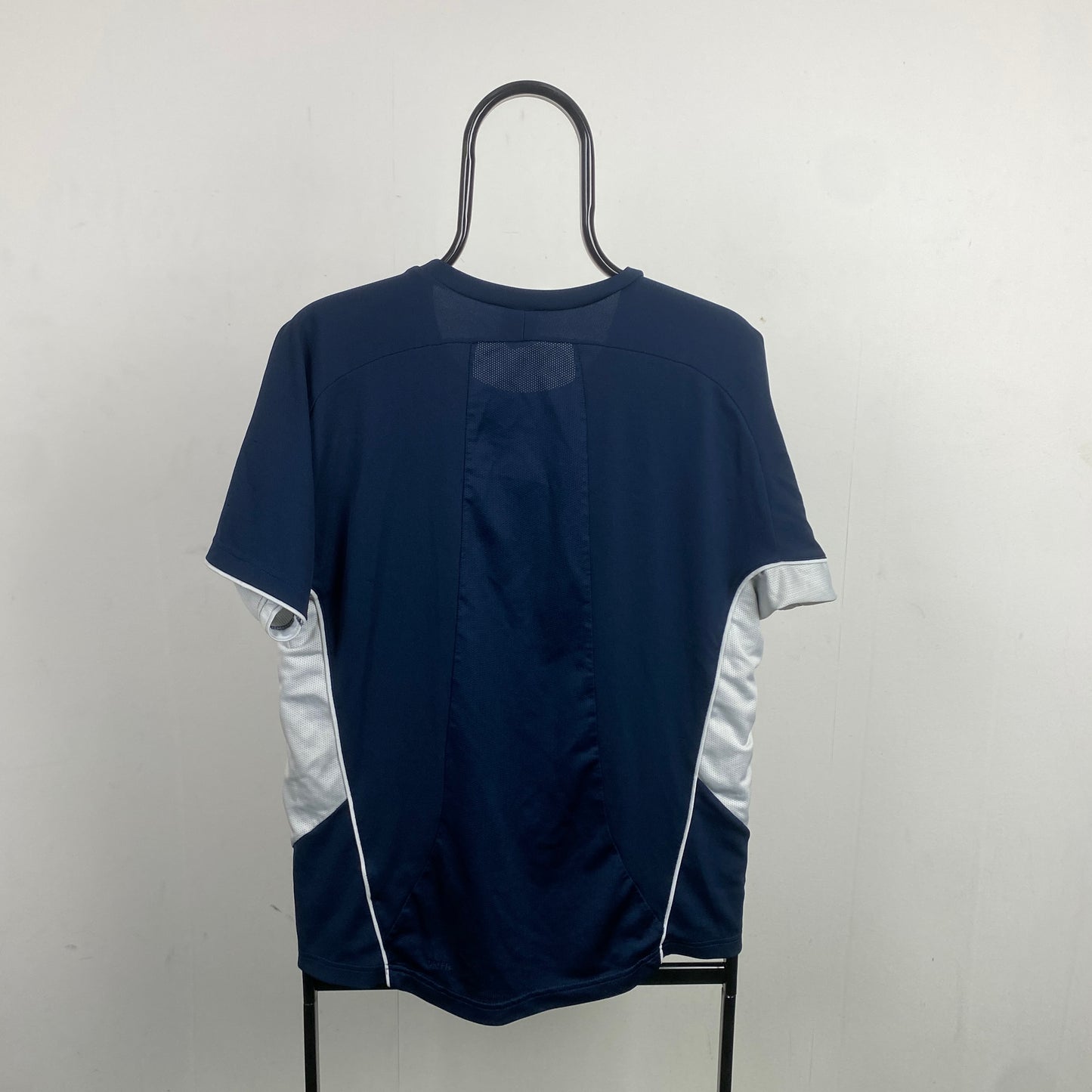 00s Nike Dri-Fit Piping Gym T-Shirt Blue Medium