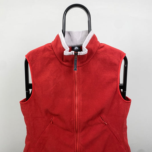 00s Nike ACG Fleece Gilet Sweatshirt Red Women’s Large