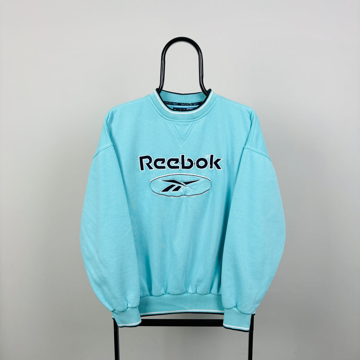 90s Reebok Sweatshirt Blue Small