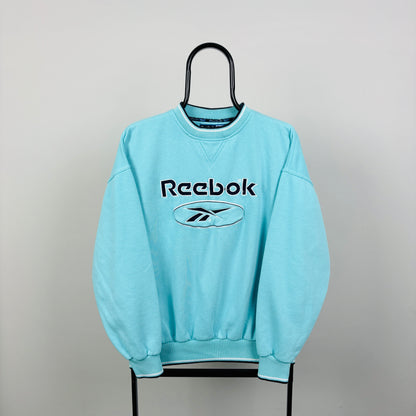 90s Reebok Sweatshirt Blue Small