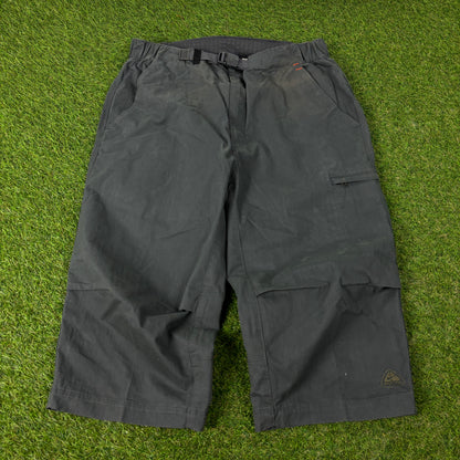 00s Nike ACG Baggy Cargo Shorts Grey Small