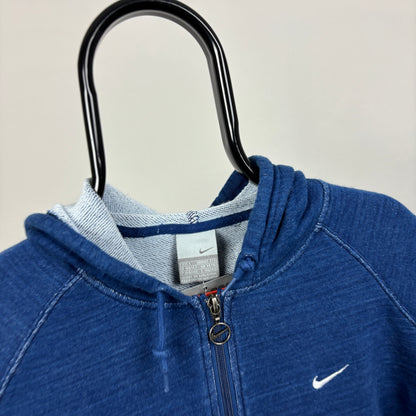 00s Nike Zip Hoodie Blue Women’s Large