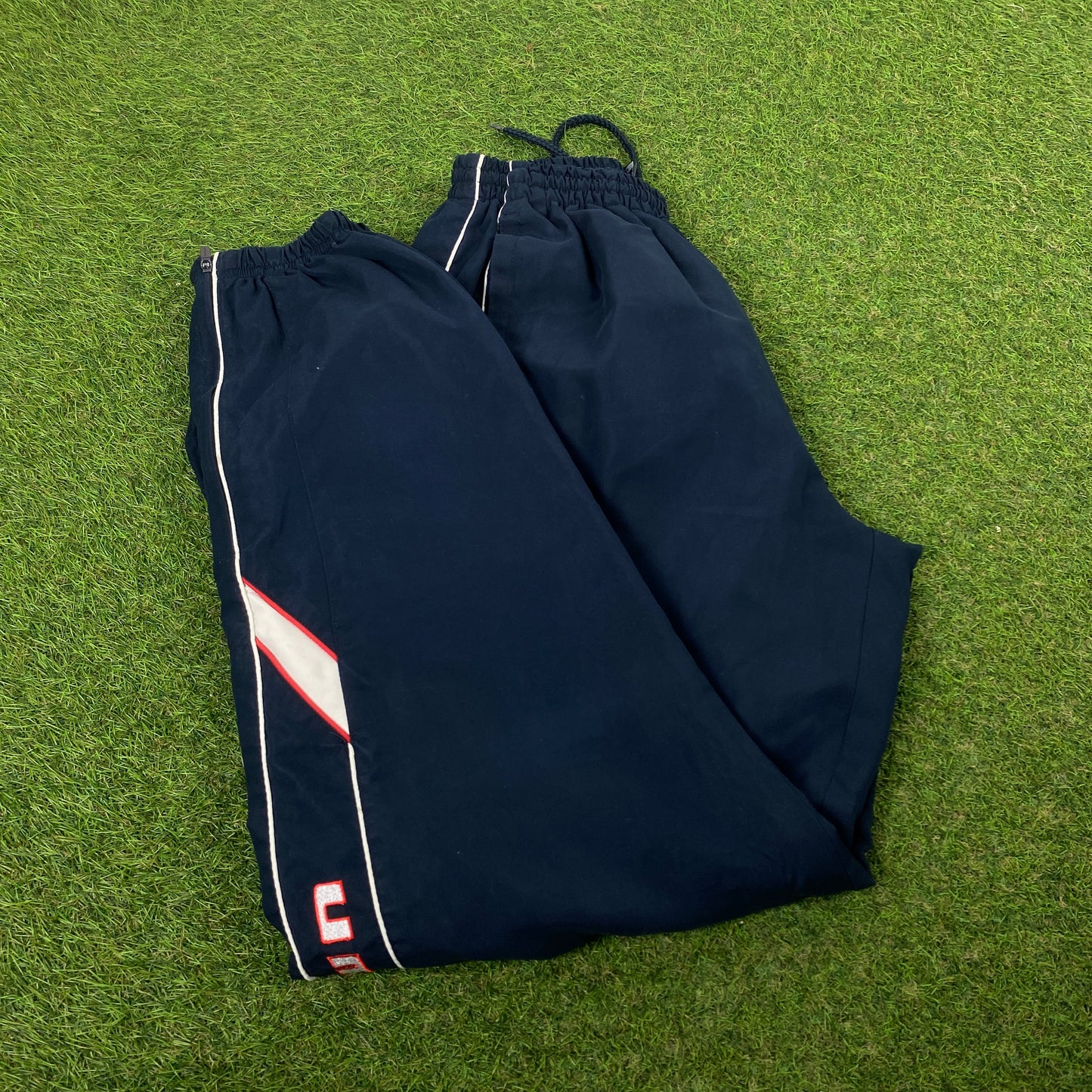 Retro Umbro Piping Joggers Blue Medium