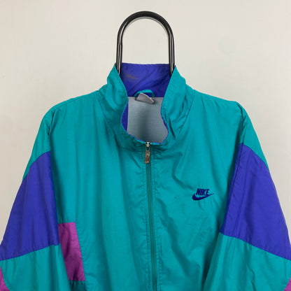 90s Nike Windbreaker Jacket Green XL