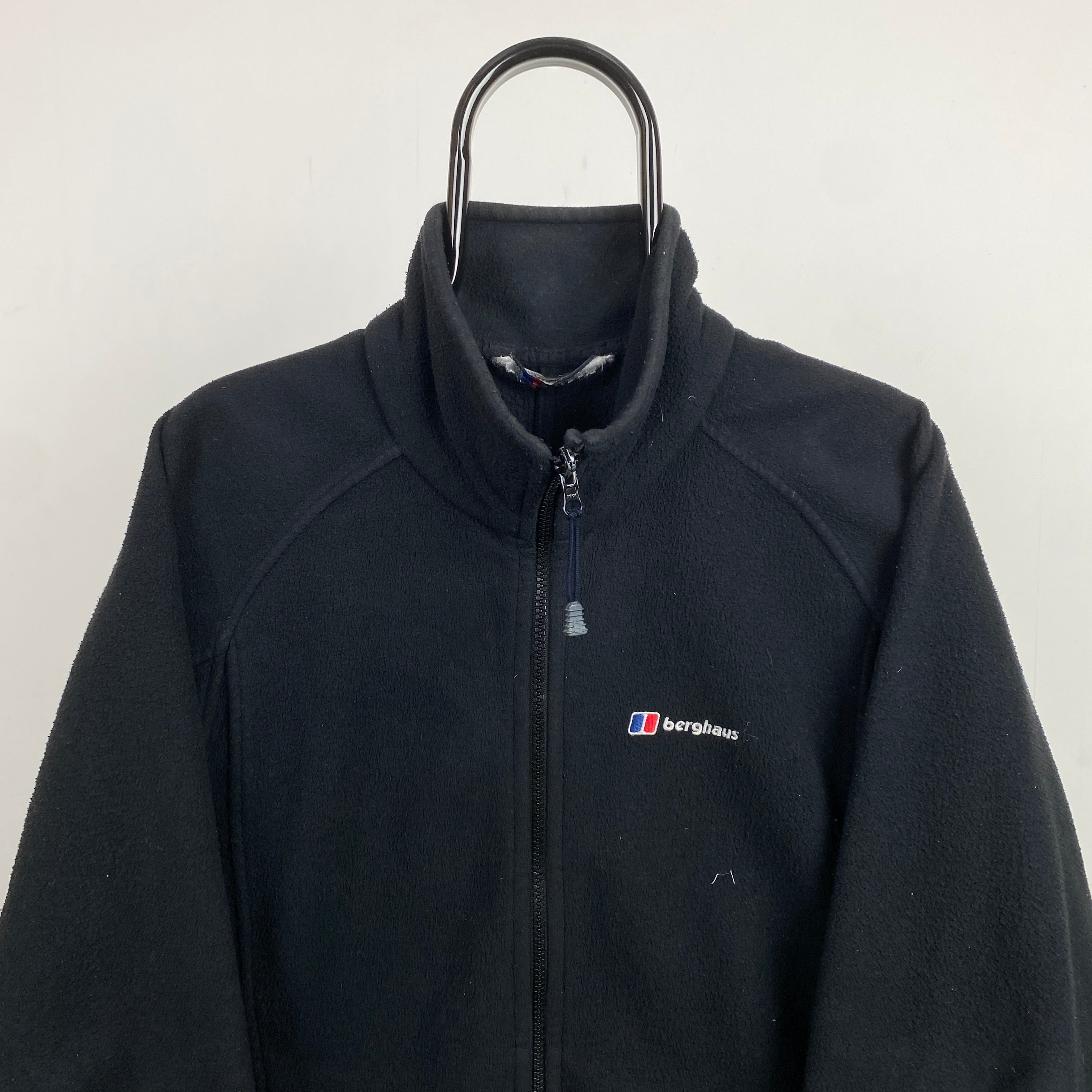 Retro Berghaus Fleece Sweatshirt Black Small Clout Closet