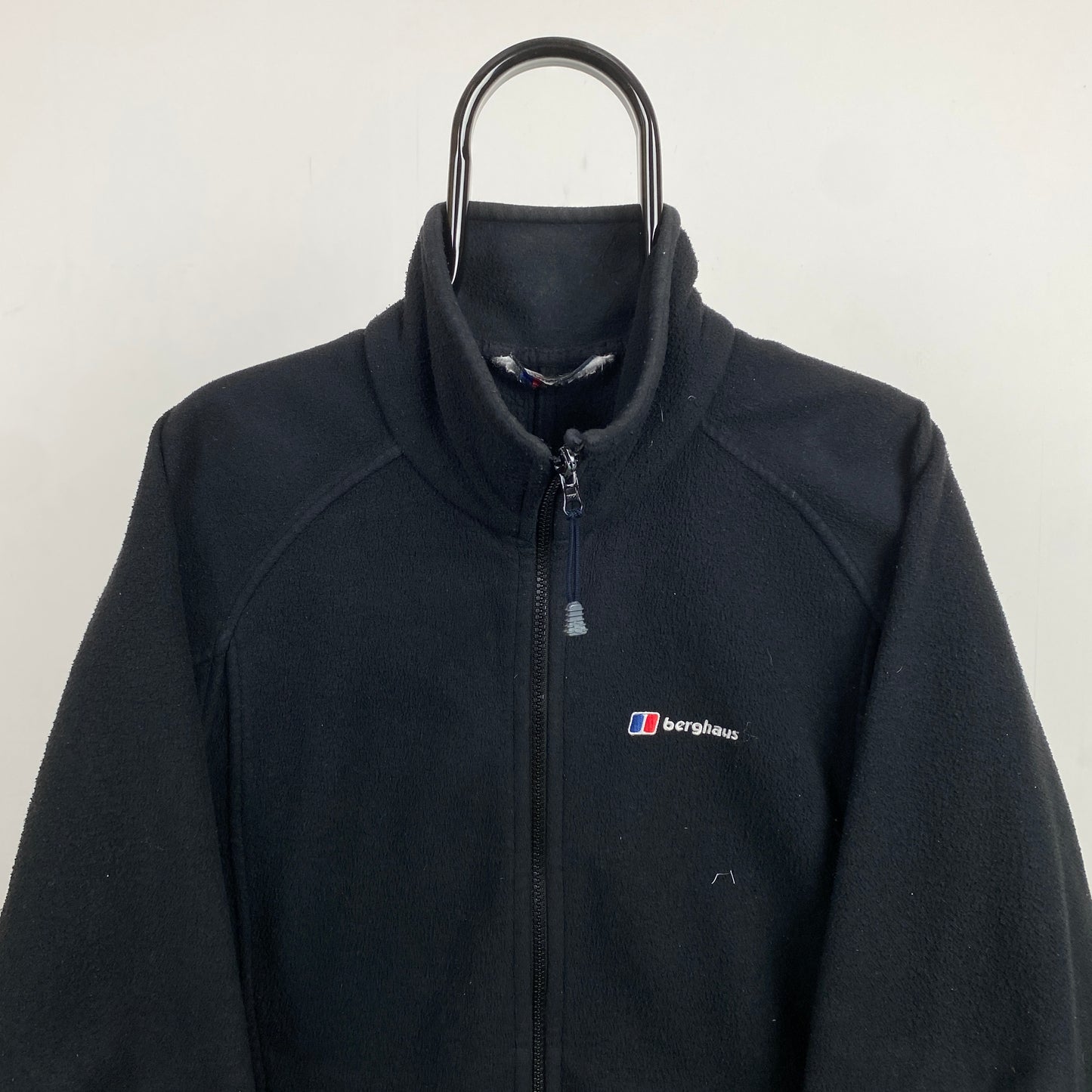 Retro Berghaus Fleece Sweatshirt Black Small