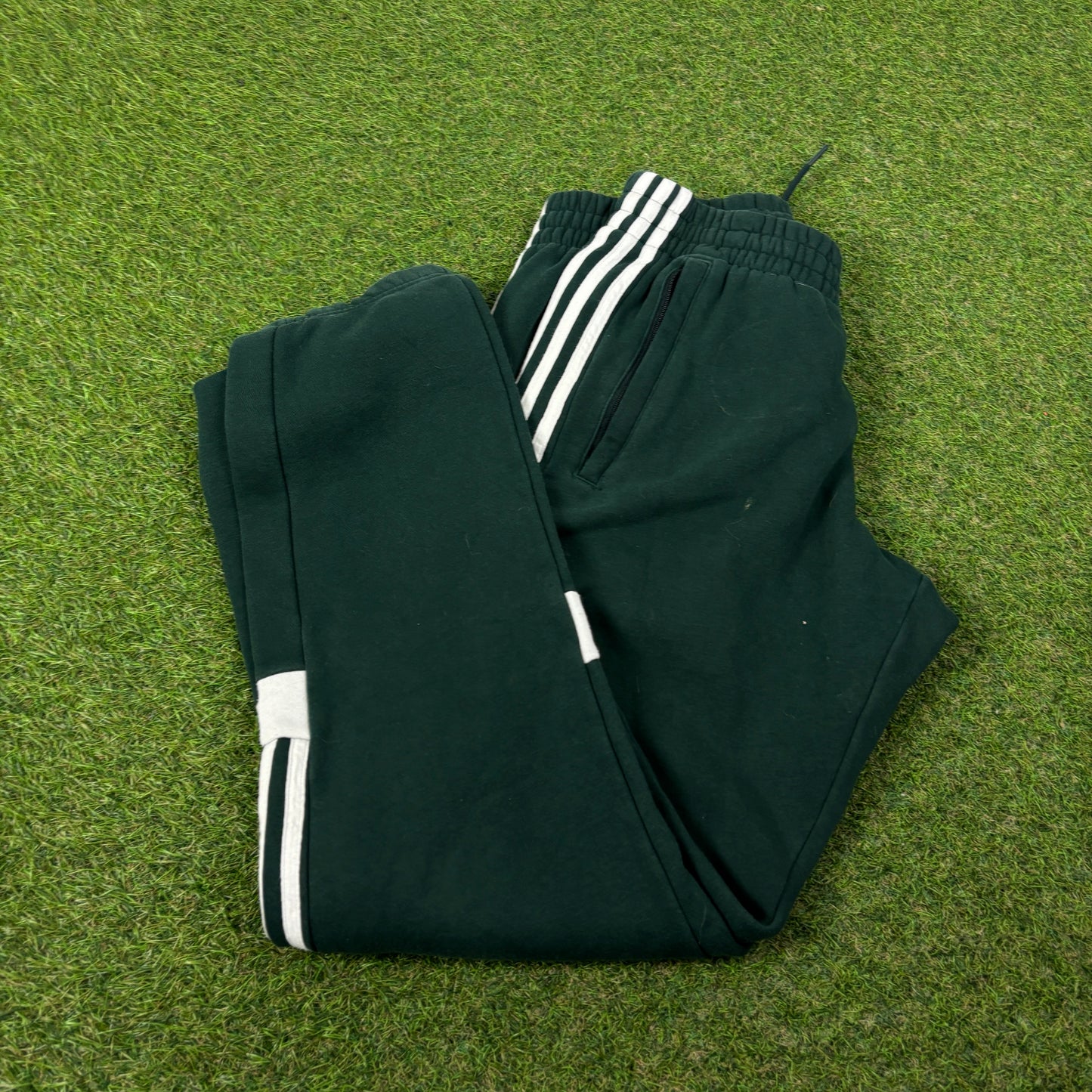 00s Adidas Cotton Joggers Green Medium