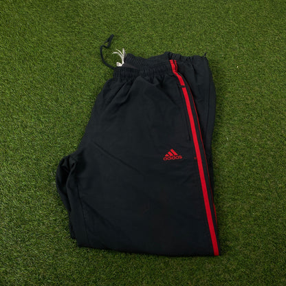 00s Adidas Piping Joggers Grey Medium