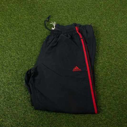 00s Adidas Piping Joggers Grey Medium