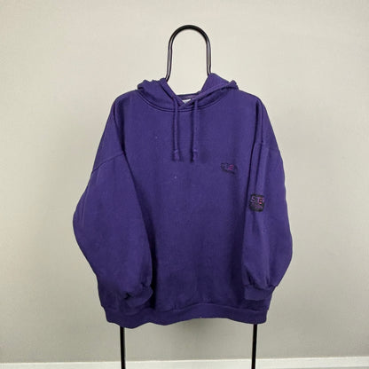 90s Reebok Hoodie Purple Large