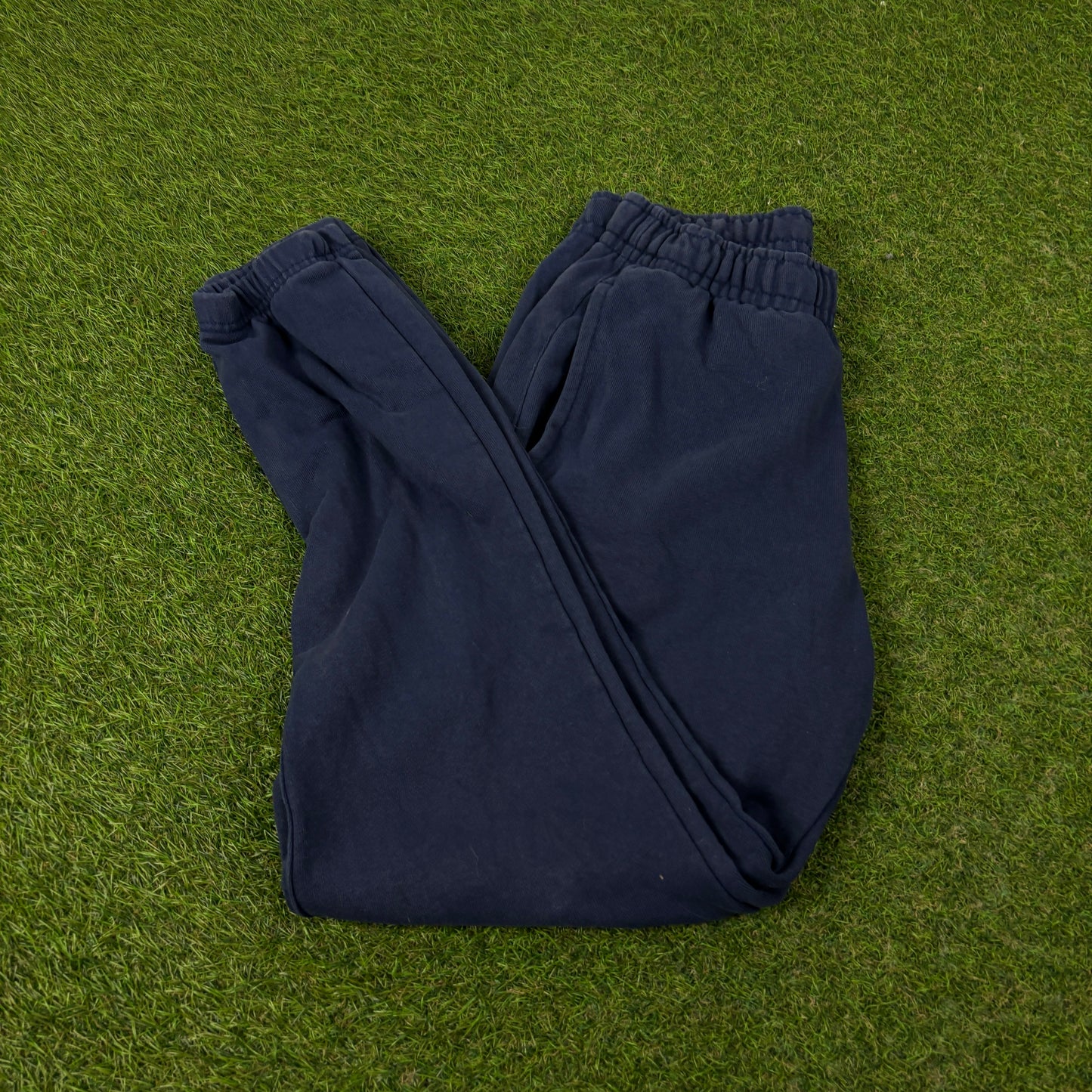 00s Nike Wide Leg Cotton Joggers Blue XS