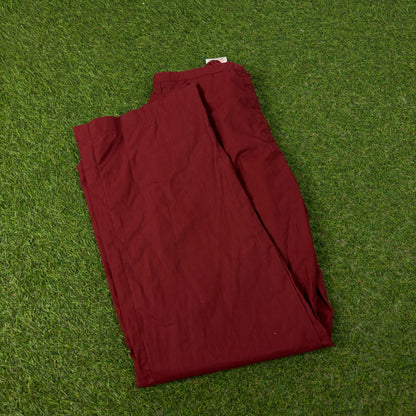 00s Nike Joggers Red XS