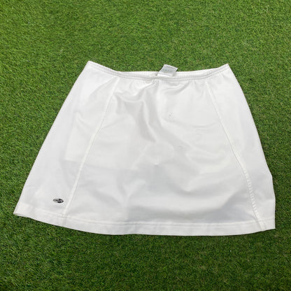 00s Adidas Tennis Skirt Shorts White Medium