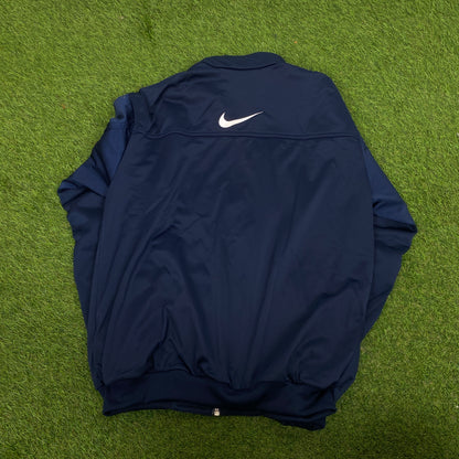 00s Nike Tracksuit Jacket + Joggers Set Blue Small