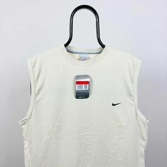 00s Nike Vest T-Shirt Brown Large