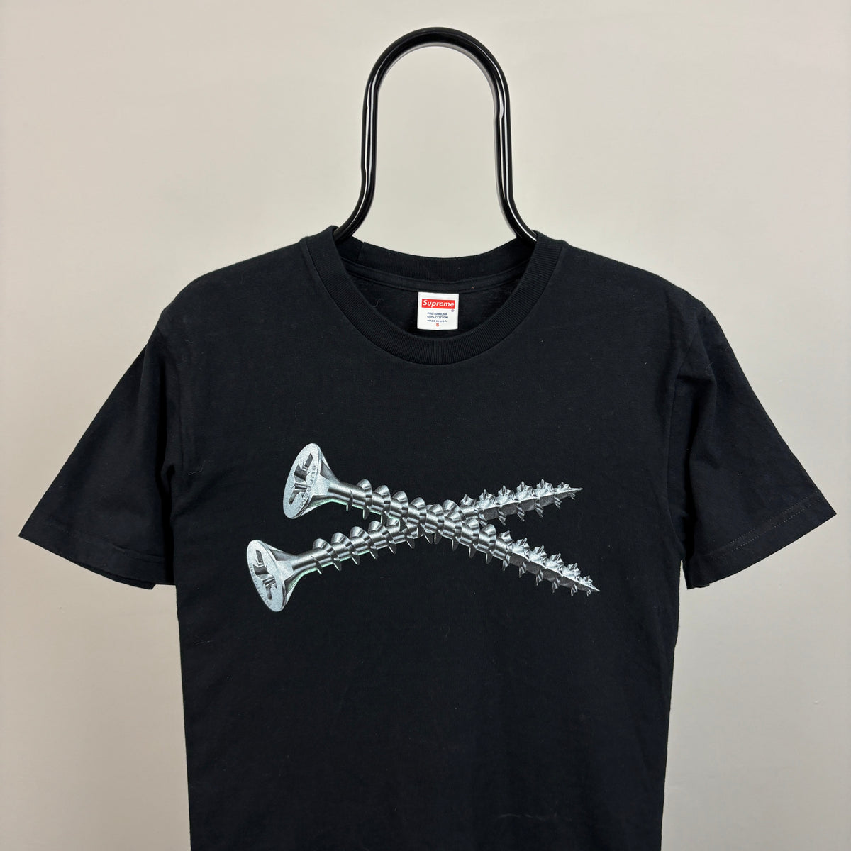 00s Supreme Screw T-Shirt Black Small