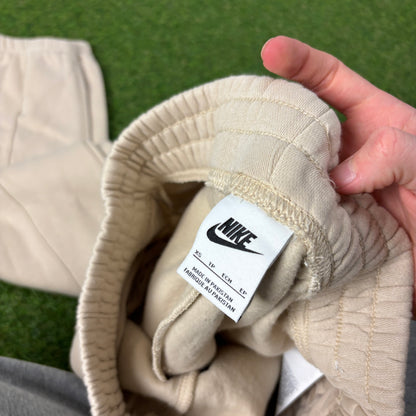 00s Nike Wide Leg Cotton Joggers Brown XS