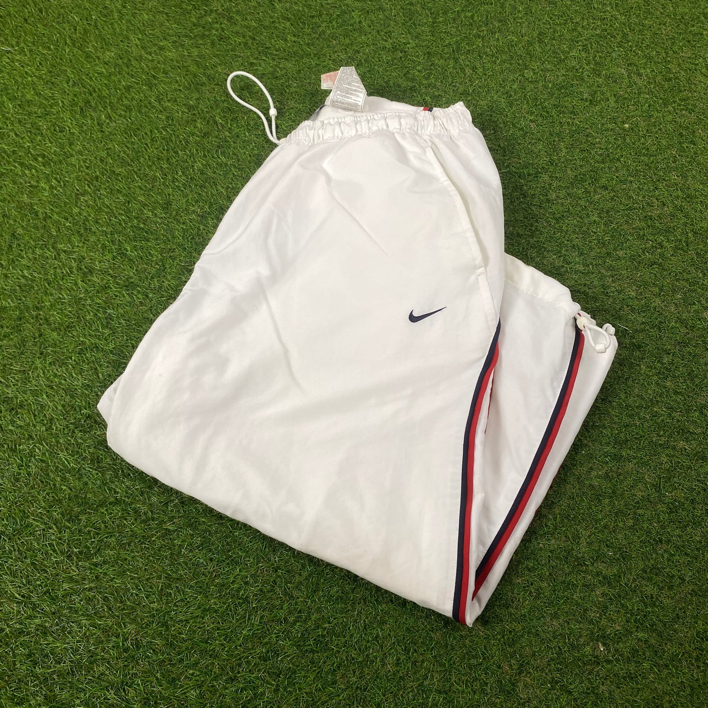 00s Nike 3/4 Length Piping Long Shorts White XL