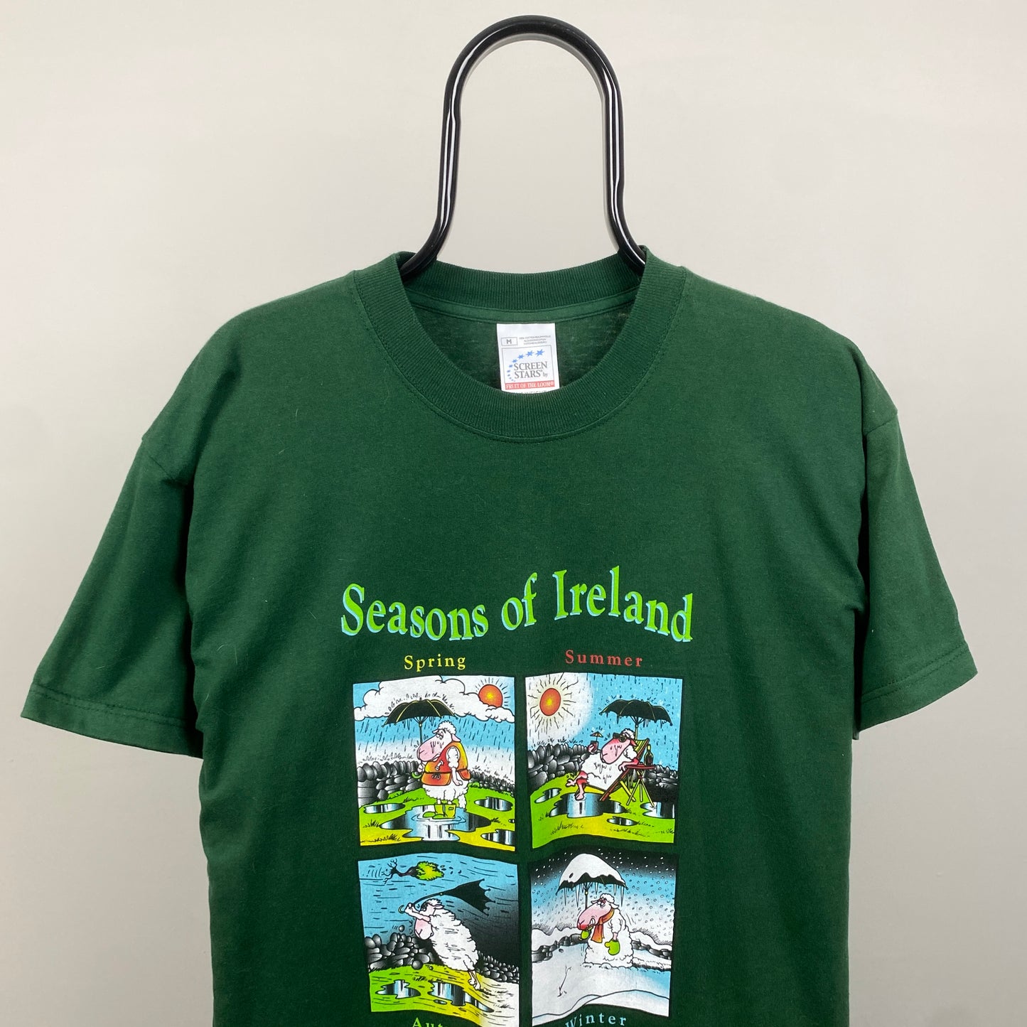 00s Ireland Seasons T-Shirt Green Medium