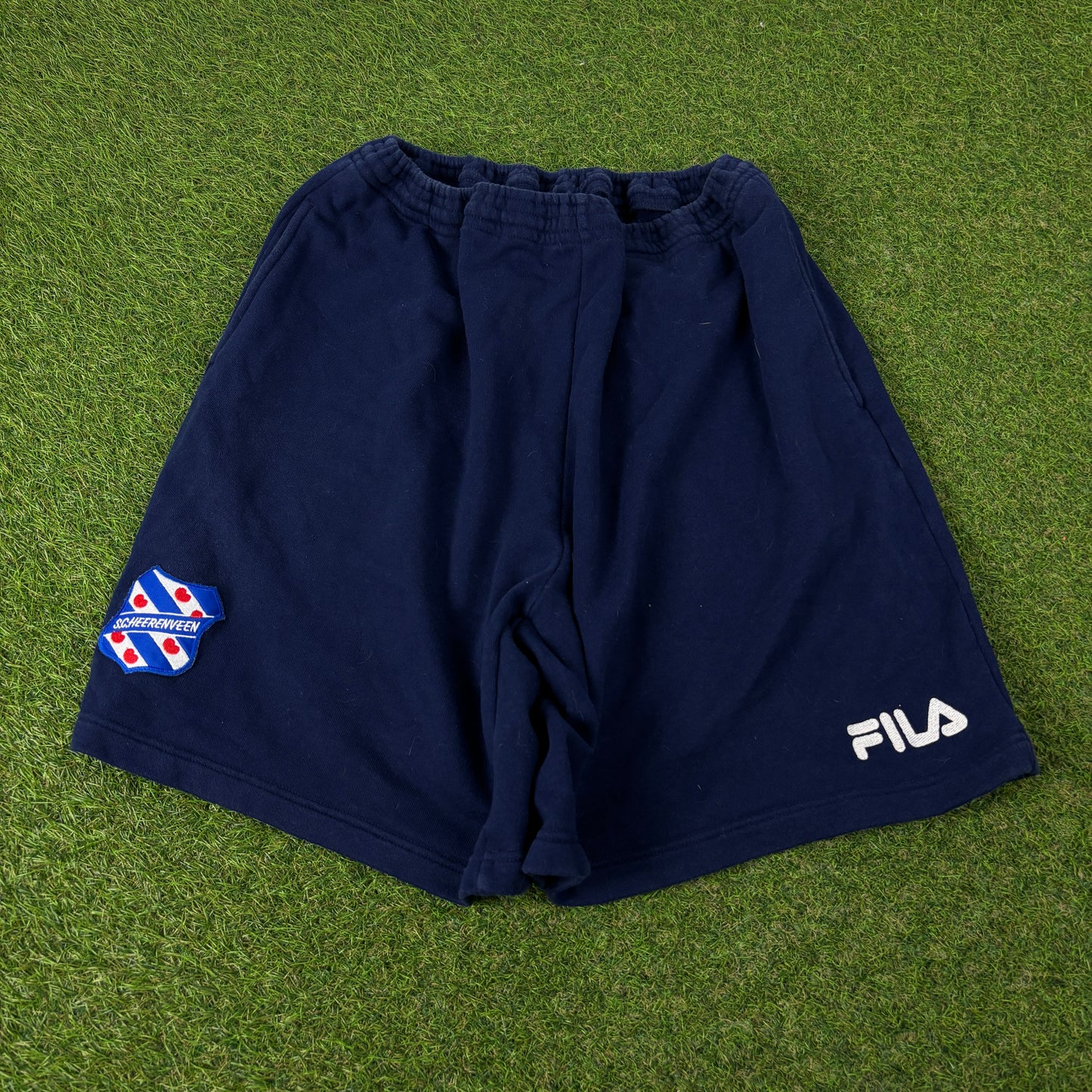 90s Fila Sc Heerenveen Cotton Shorts Blue XL