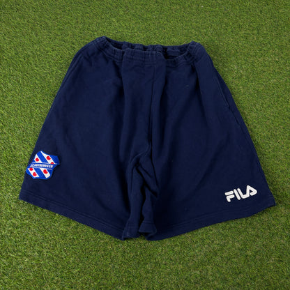 90s Fila Sc Heerenveen Cotton Shorts Blue XL