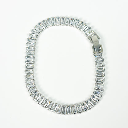 Vintage Dazzle Gemstone Bracelet .925 Silver