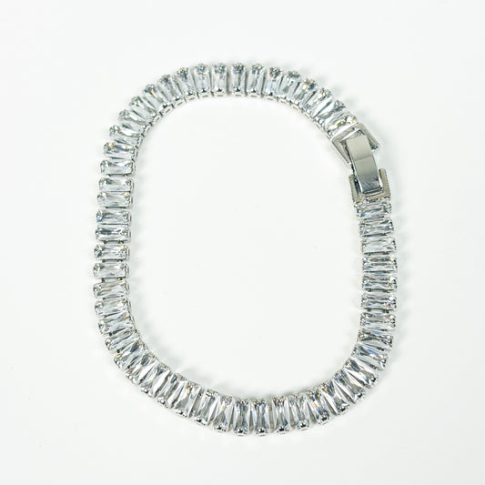 Vintage Dazzle Gemstone Bracelet .925 Silver